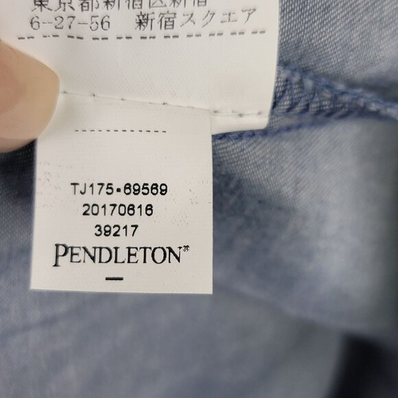 Pendleton Heritage Tala Floral Embroidered Denim Dress Size S Blue Cotton New - Picture 8 of 12